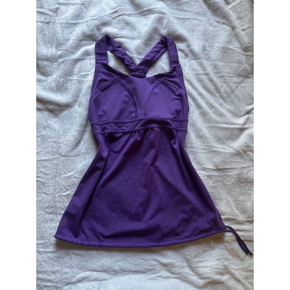 Athleta Horizon Tank Prince Purple Built In Bra